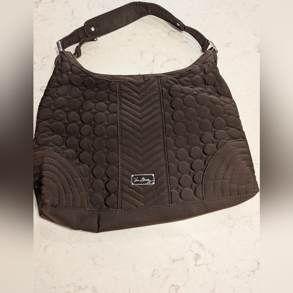 Vera Bradley Brown Quilted Shoulder Bag